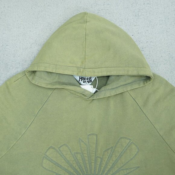 House of Errors Army Green House Of Errors Eye Embroidered Hoodie - Picture 6 of 9
